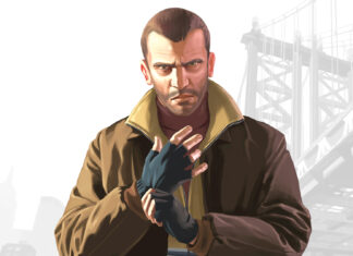 GTA IV v roce 2026: proč se do Liberty City pořád vyplatí vrátit Niko Bellic z Grand Theft Auto IV před mostem v Liberty City